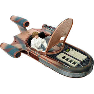 Luke Skywalker With X-34 Landspeeder