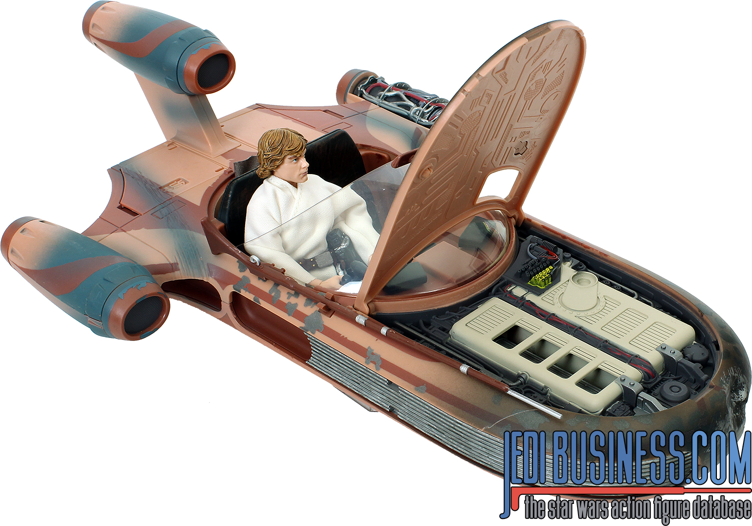 Luke Skywalker With X-34 Landspeeder