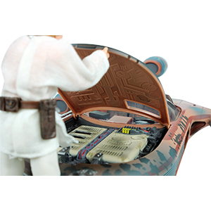 Luke Skywalker With X-34 Landspeeder