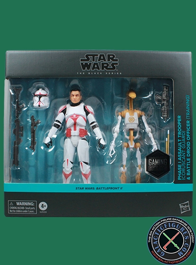 Battle Droid Phase I Assault Trooper With Battle Droid Officer Star Wars The Black Series