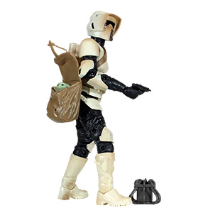 Biker Scout With Speeder Bike And Grogu