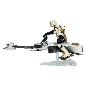 Biker Scout With Speeder Bike And Grogu