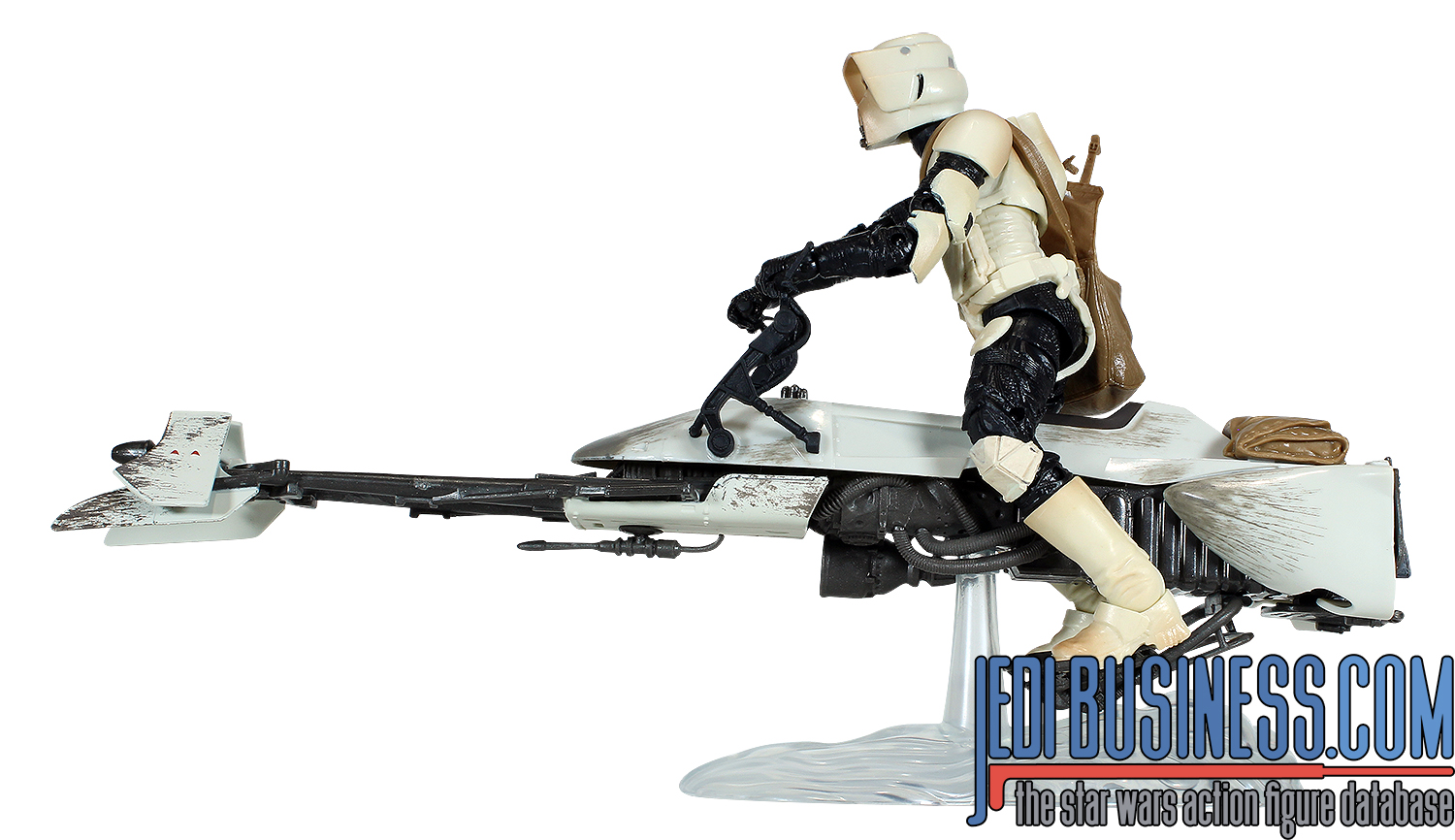 Biker Scout With Speeder Bike And Grogu