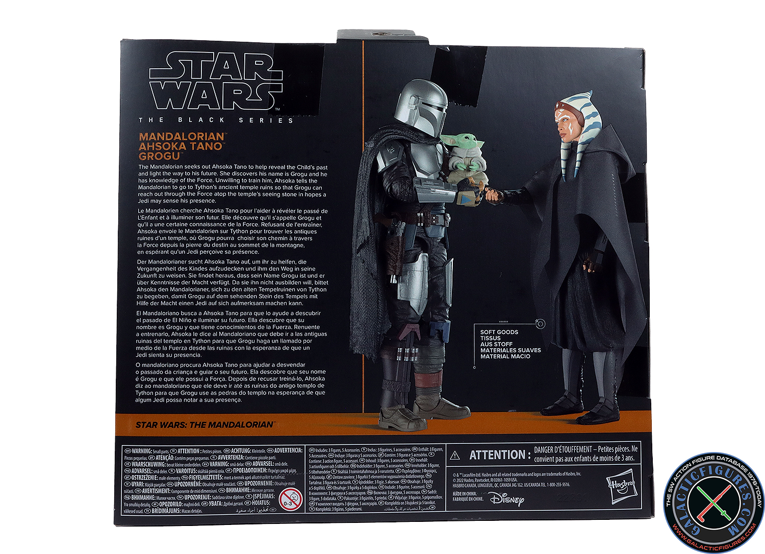 Ahsoka Tano 3-Pack With Din Djarin & Grogu