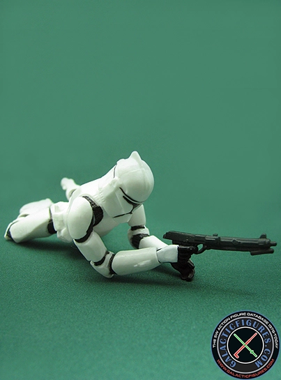 Clone Trooper 3 Pack #2 (with two white armored clones and clone lieutenant) Clone Wars 2D Micro-Series (Realistic Style)