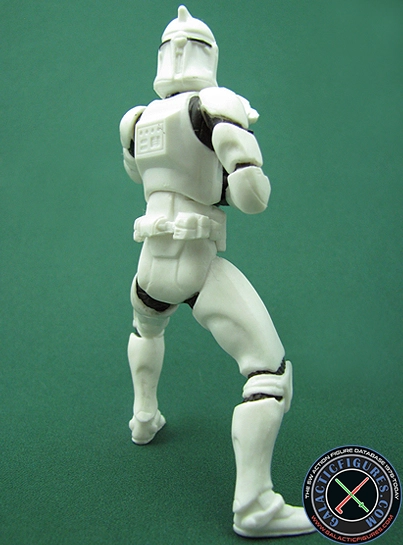 Clone Trooper 3 Pack #6 (with one white armored clone, clone sergeant and clone captain) Clone Wars 2D Micro-Series (Realistic Style)