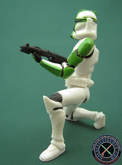 Clone Trooper Sergeant 3 Pack #4 (with all white armored clone troopers and clone sergeant) Clone Wars 2D Micro-Series (Realistic Style)