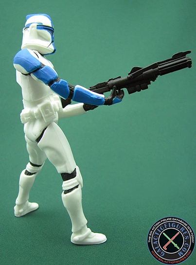 Clone Trooper Lieutenant 3 Pack #2 (with two white armored clones and clone lieutenant) Clone Wars 2D Micro-Series (Realistic Style)