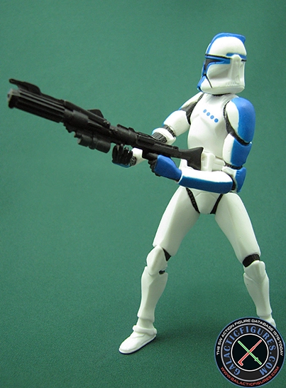 Clone Trooper Lieutenant 3 Pack #2 (with two white armored clones and clone lieutenant) Clone Wars 2D Micro-Series (Realistic Style)