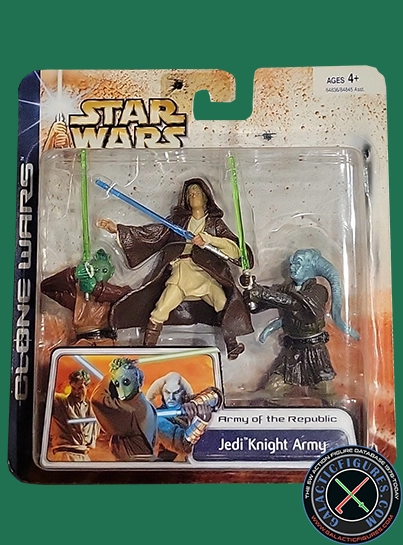 Jedi Knight 3-Pack Jedi Knight Army Clone Wars 2D Micro-Series (Realistic Style)