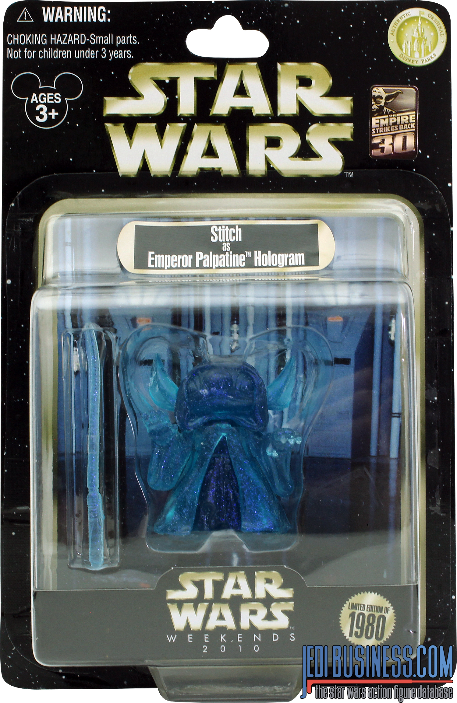 Stitch 2010 Star Wars Weekends - Stitch As Emperor Palpatine Hologram