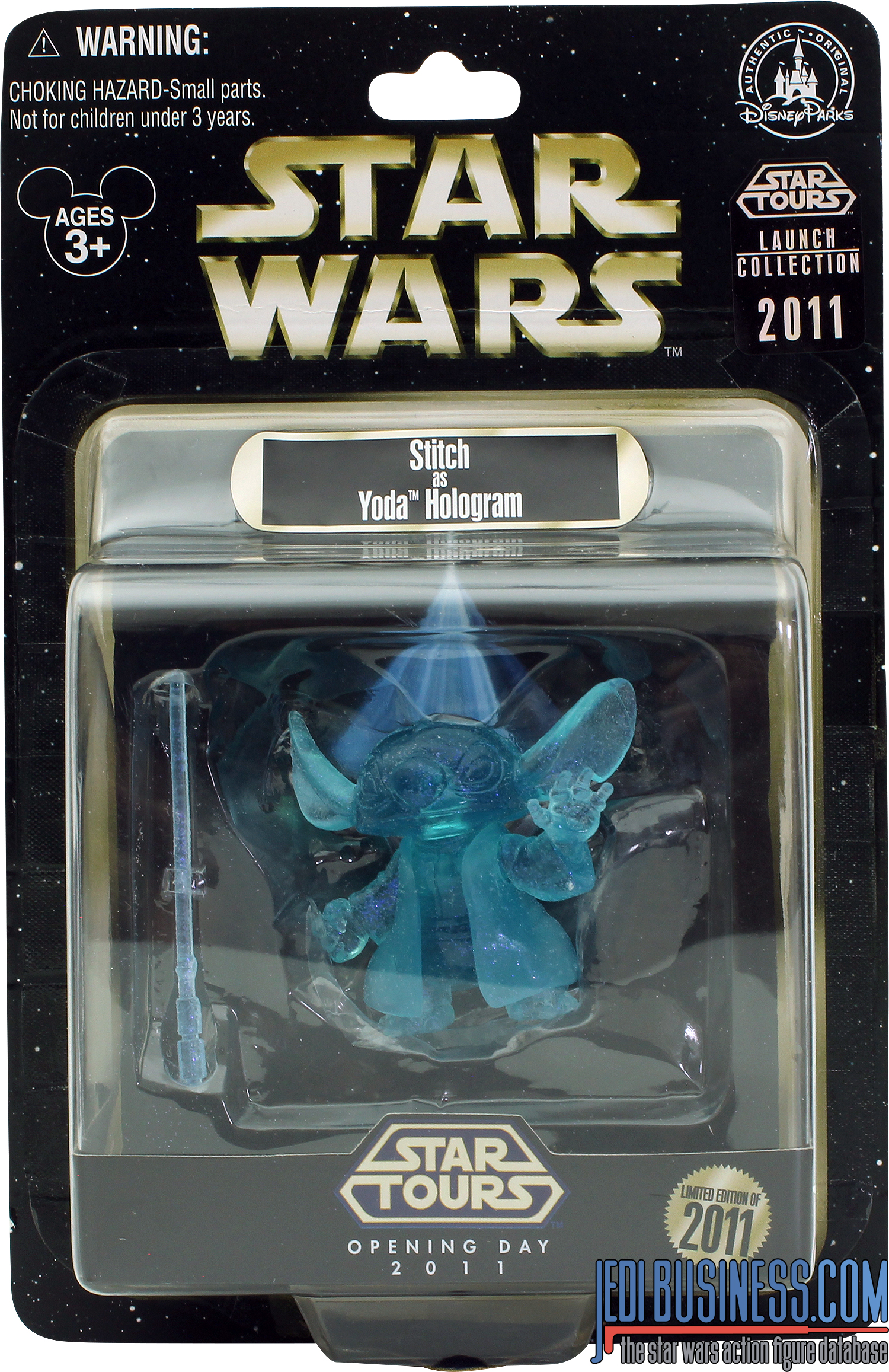 Stitch 2011 Star Tours Opening - Stitch As Yoda Hologram