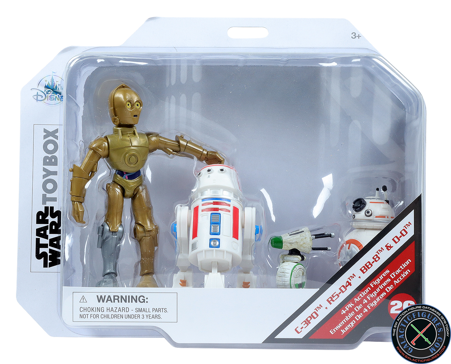 BB-8 4-Pack With C-3PO, R5-D4 And D-0