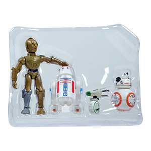 R5-D4 4-Pack With C-3PO, BB-8 And D-0