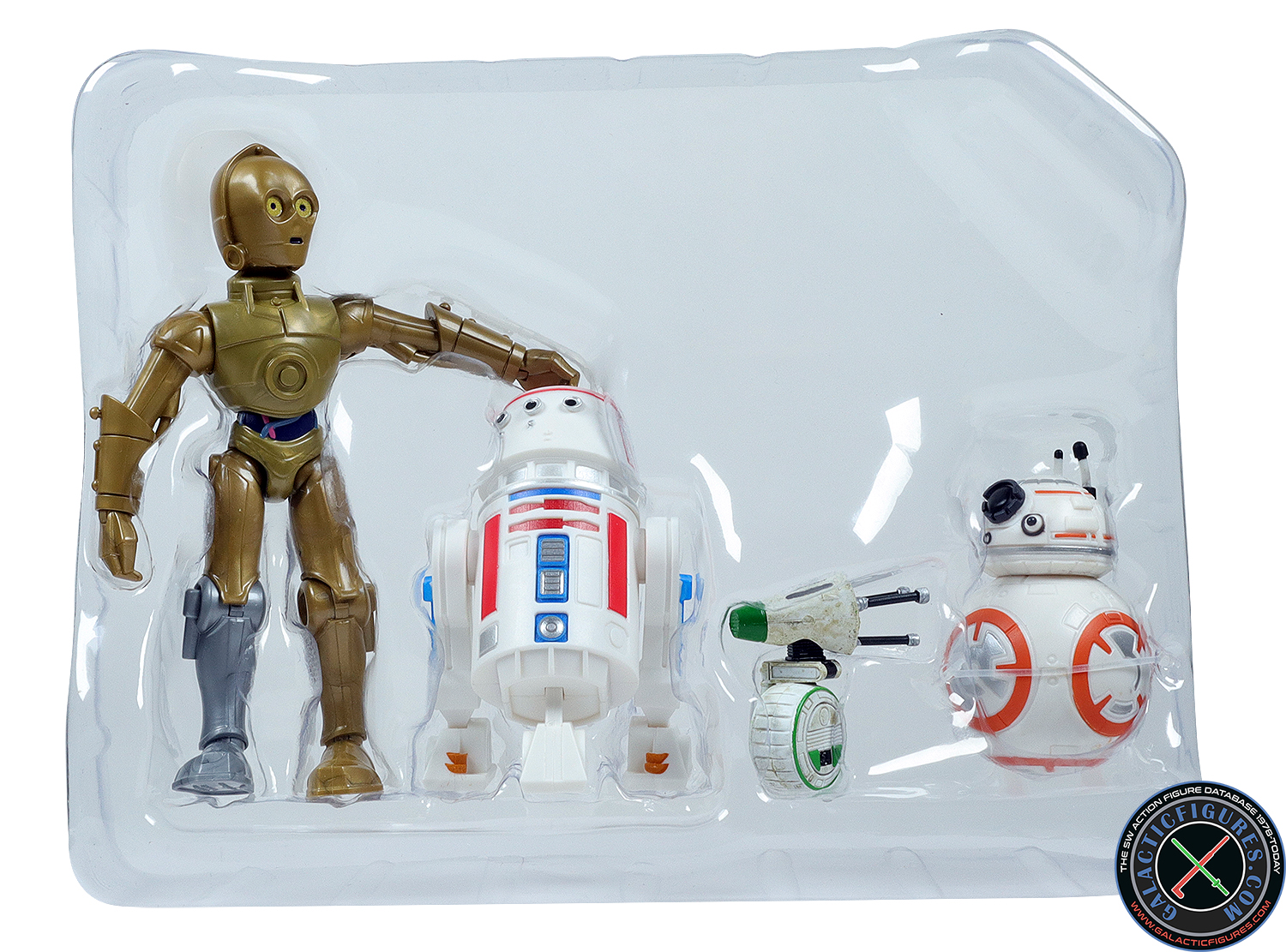 BB-8 4-Pack With C-3PO, R5-D4 And D-0