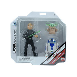 Luke Skywalker 3-Pack With Grogu And R2-D2