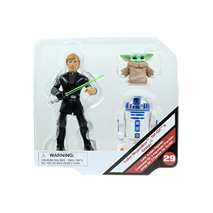 Luke Skywalker 3-Pack With Grogu And R2-D2