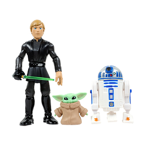 R2-D2 3-Pack With Luke Skywalker And Grogu