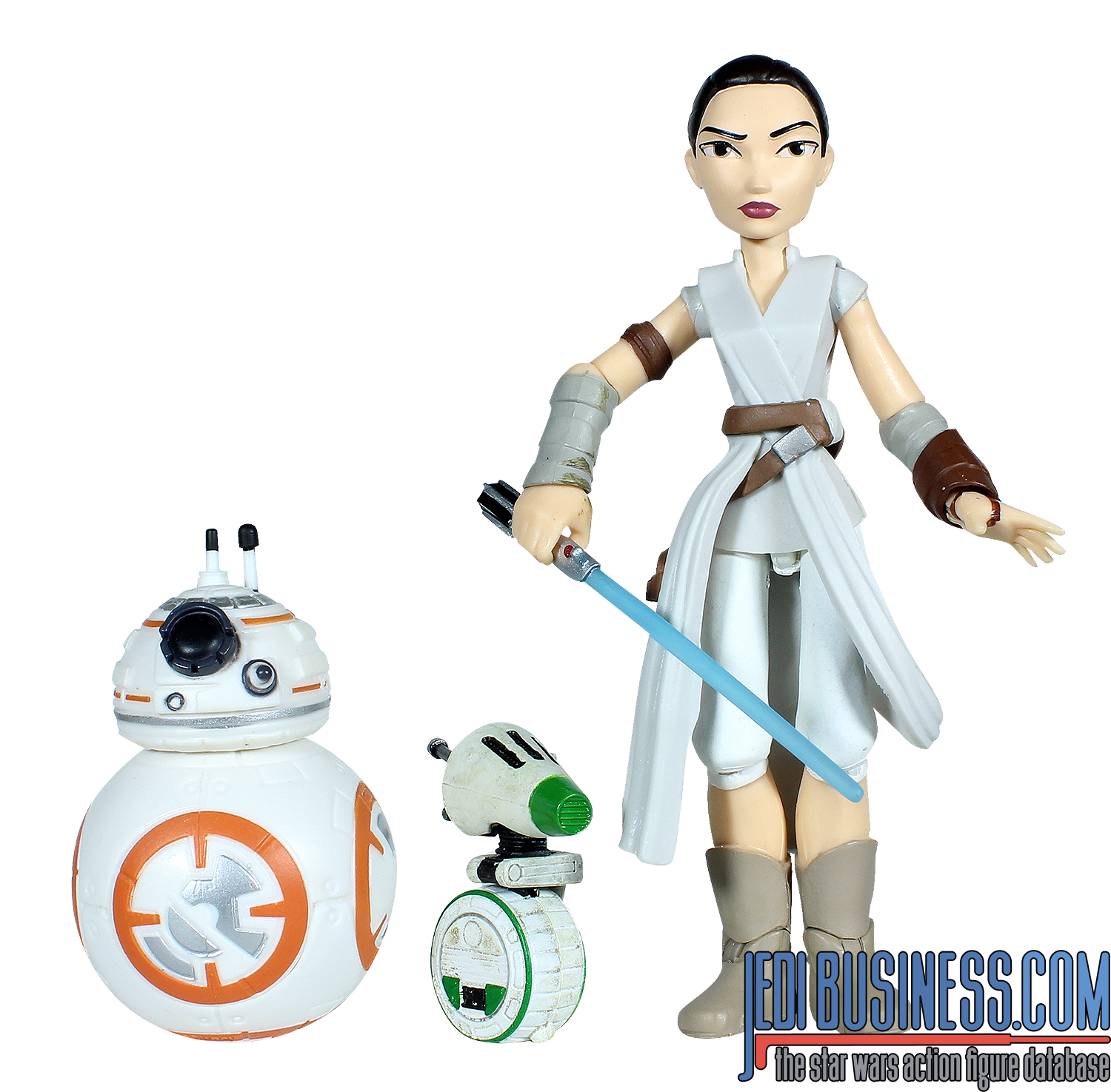D-0 With Rey, BB-8 And Millennium Falcon