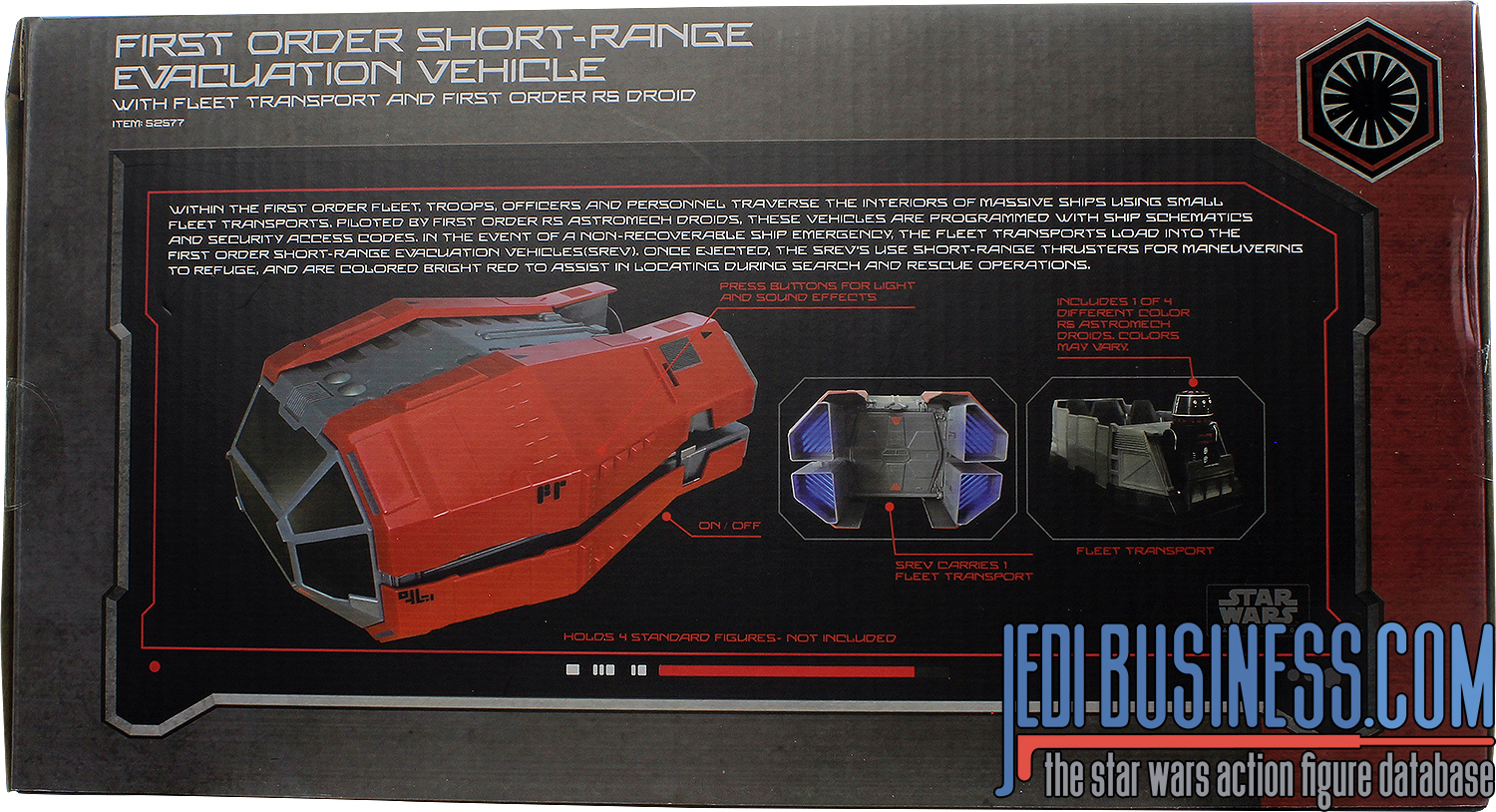 R5 Astromech Droid With First Order Short-Range Evacuation Vehicle (Red)