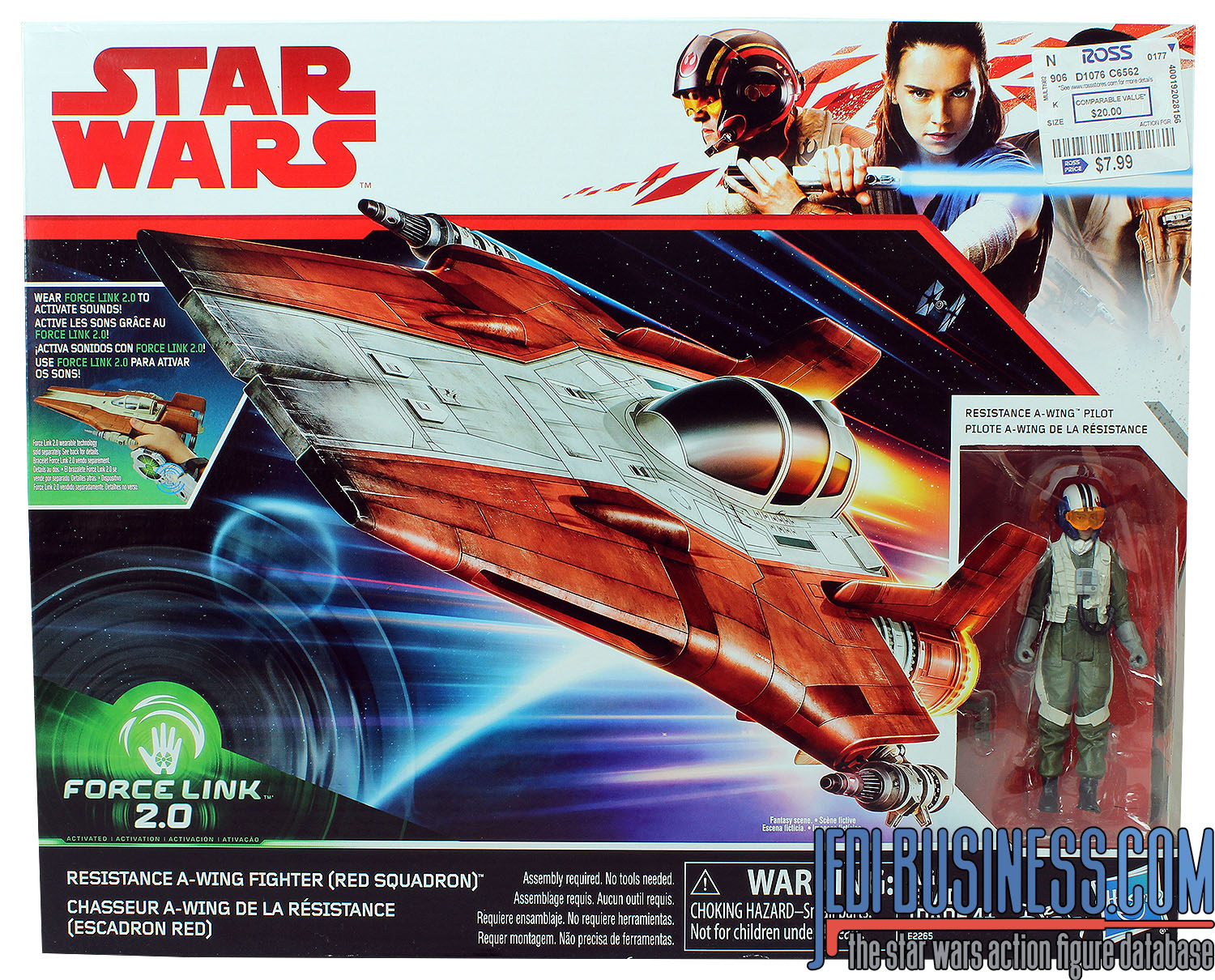A-Wing Pilot With Red Squadron A-Wing Fighter
