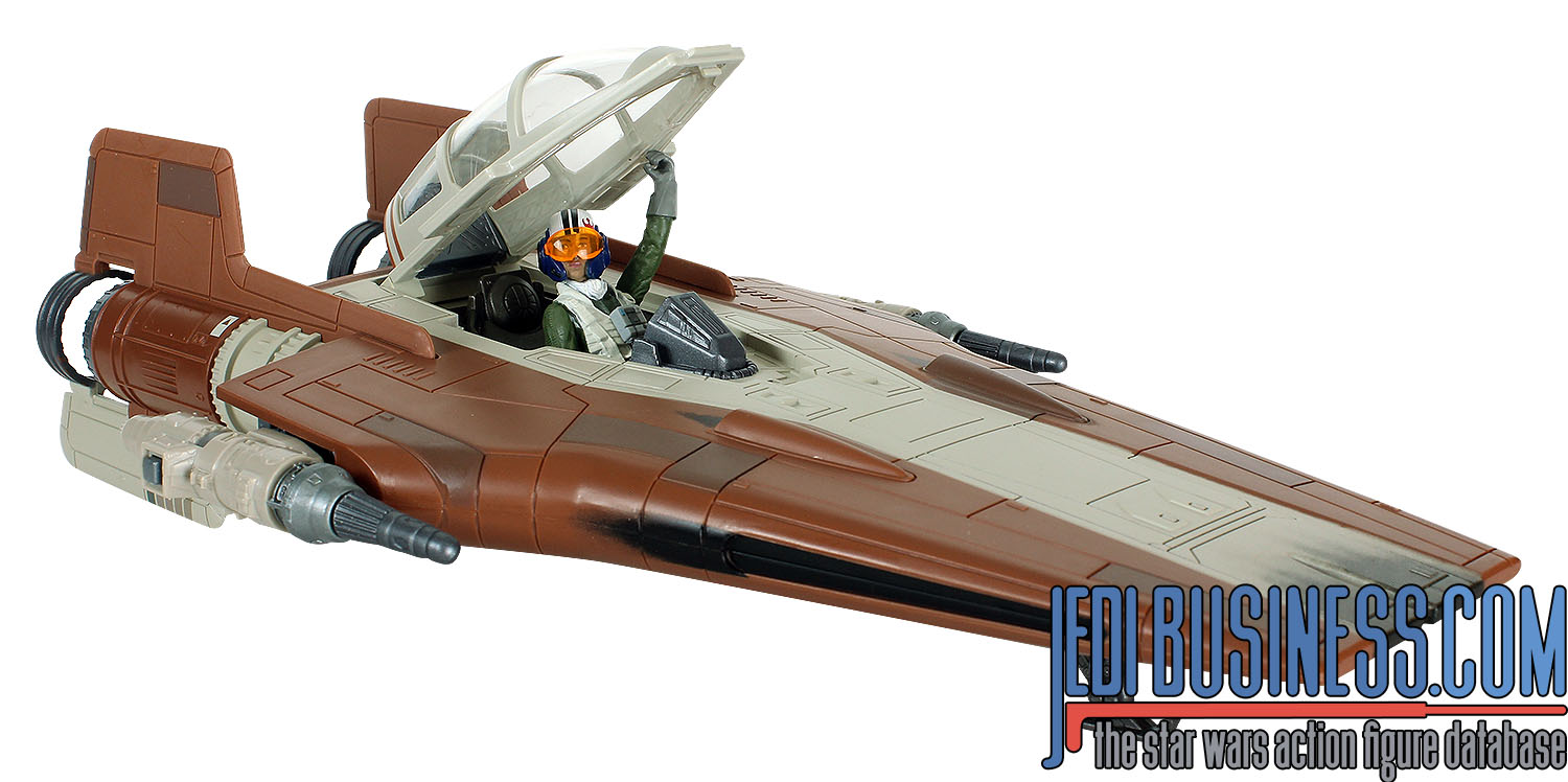 A-Wing Pilot With Red Squadron A-Wing Fighter