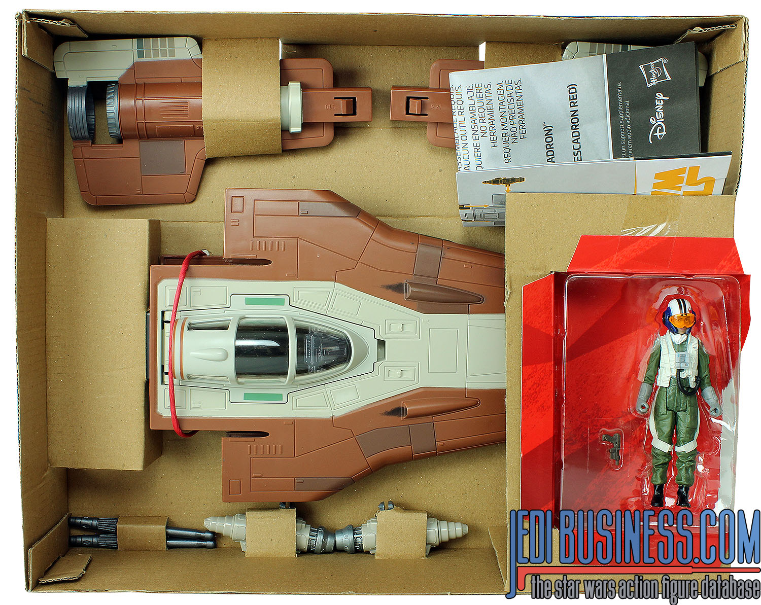 A-Wing Pilot With Red Squadron A-Wing Fighter