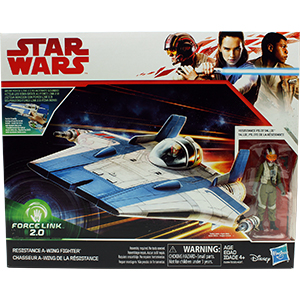 Tallie With A-Wing Fighter