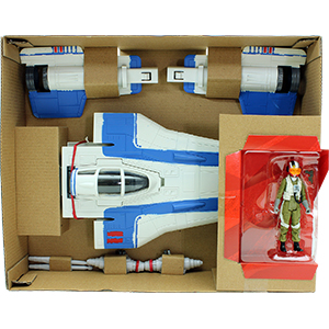 Tallie With A-Wing Fighter