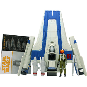 Tallie With A-Wing Fighter