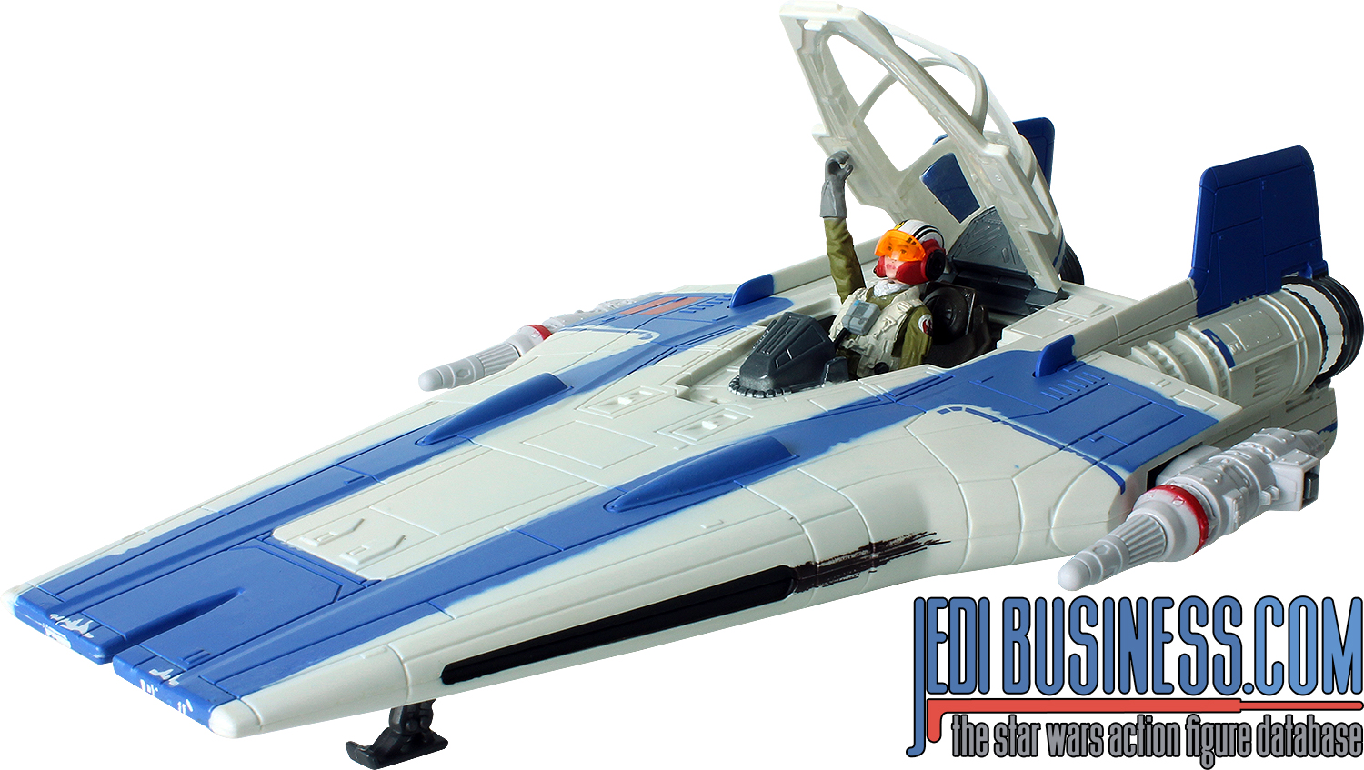Tallie With A-Wing Fighter