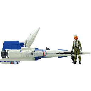 Tallie With A-Wing Fighter