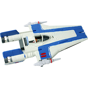 Tallie With A-Wing Fighter