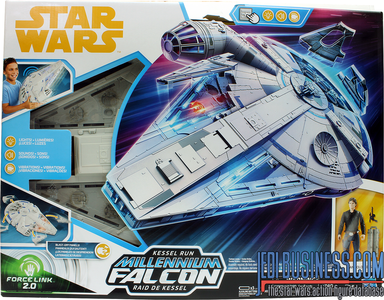 Han Solo With Kessel Run Millennium Falcon