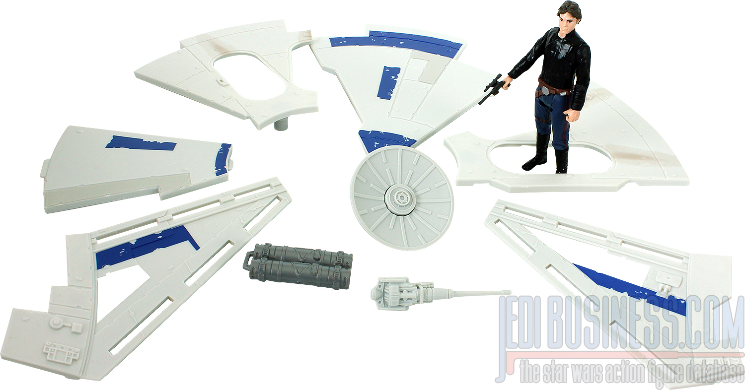 Han Solo With Kessel Run Millennium Falcon