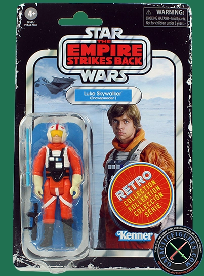 Luke Skywalker (Snowspeeder) With Hoth Ice Planet Adventure Boardgame Star Wars Retro Collection