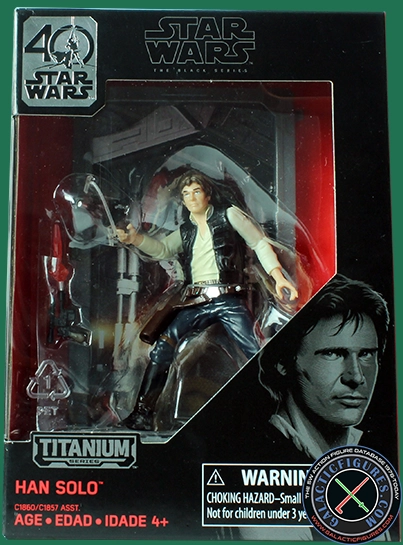 Han Solo 40th Anniversary Titanium Series The Black Series 3.75"