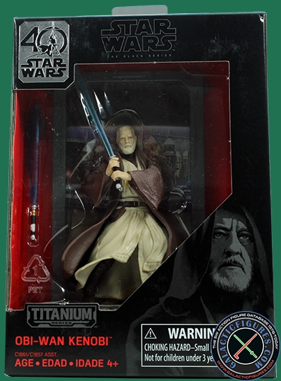 Obi-Wan Kenobi 40th Anniversary Titanium Series The Black Series 3.75"