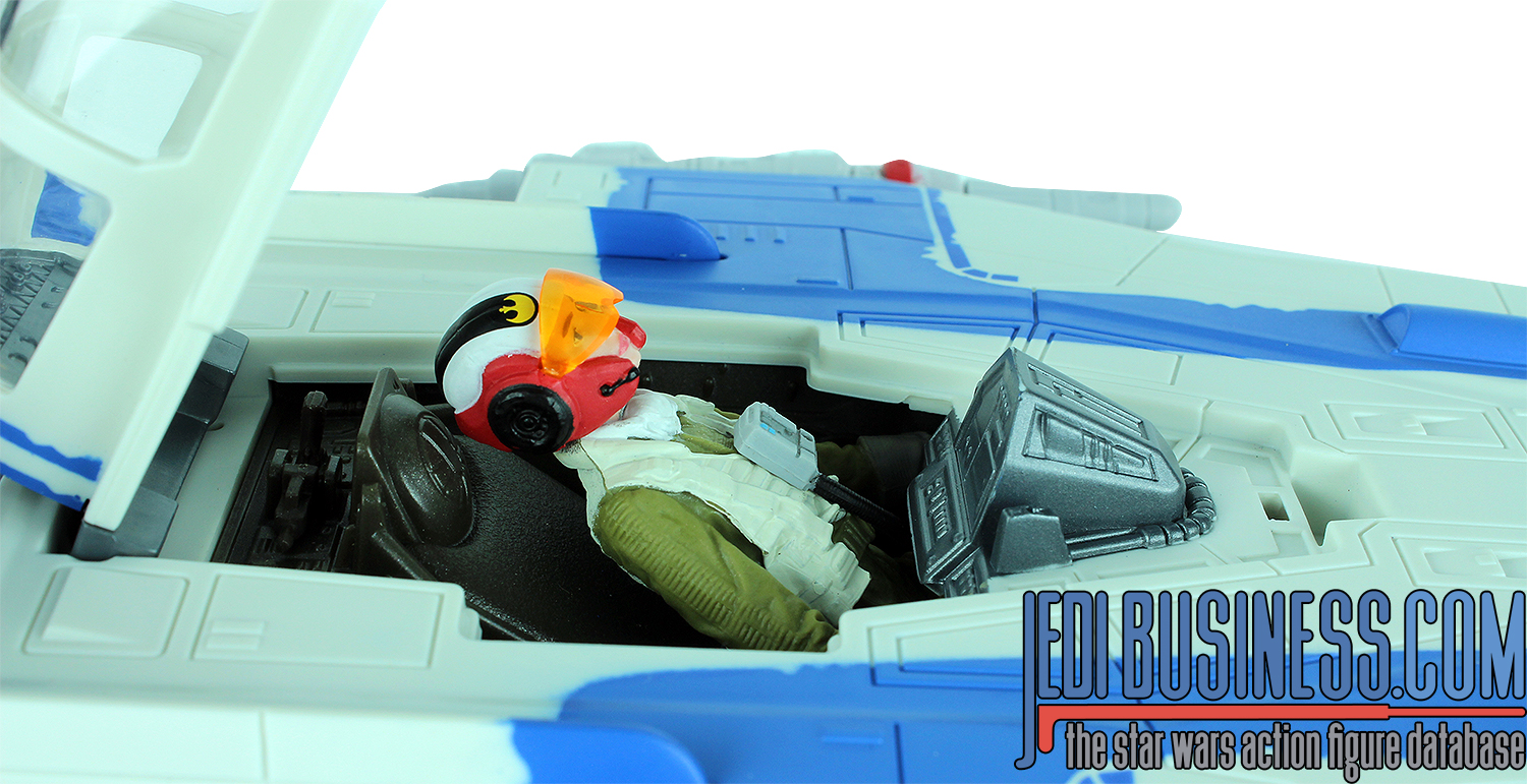 Tallie With A-Wing Fighter