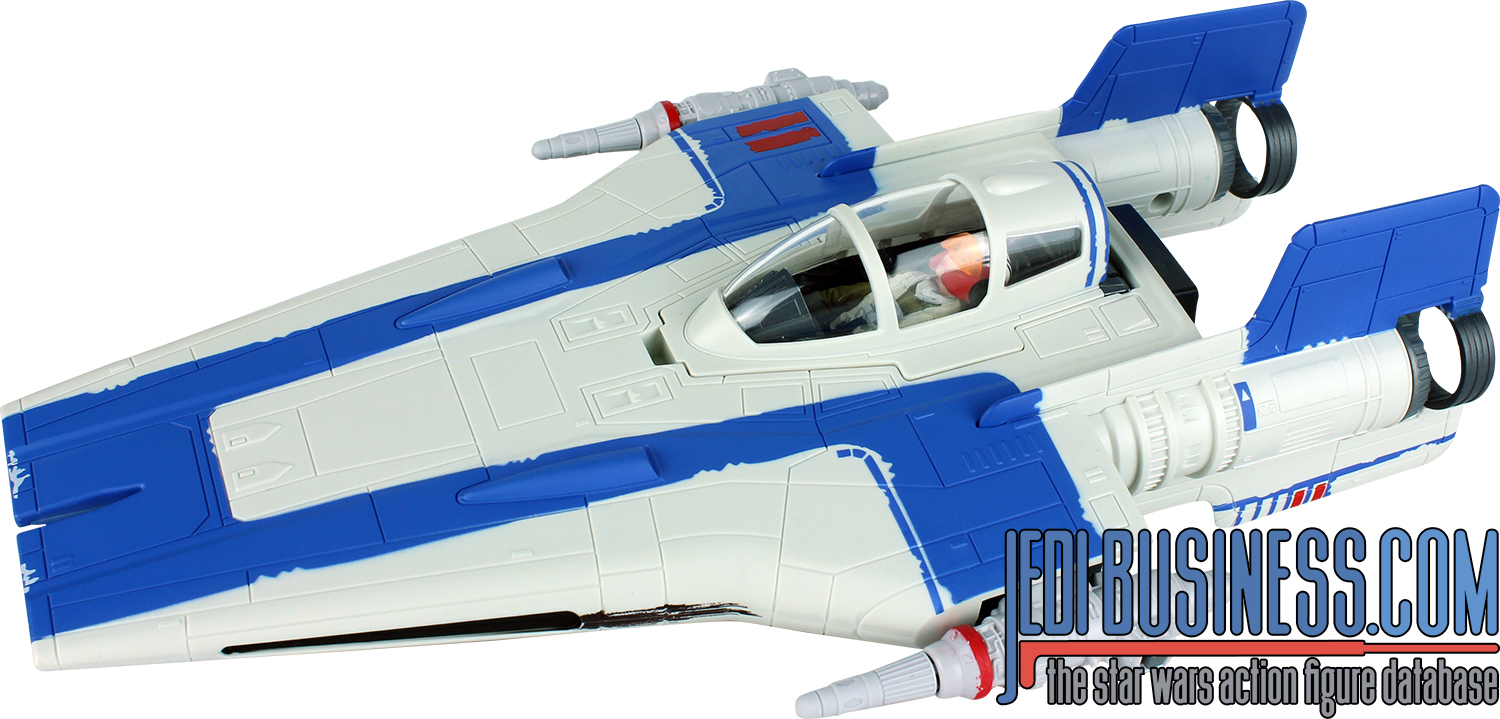 Tallie With A-Wing Fighter