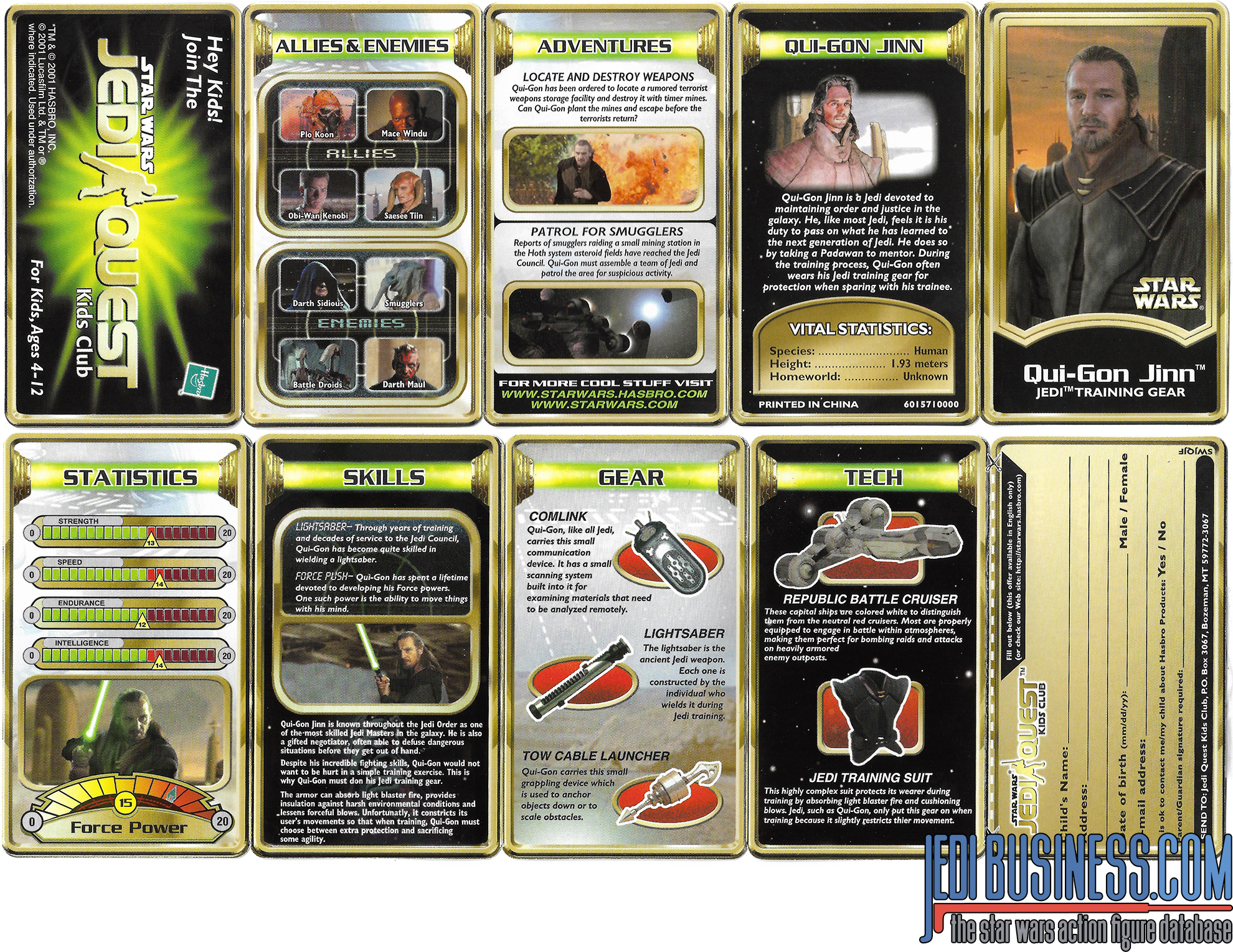 Qui-Gon Jinn Jedi Training Gear