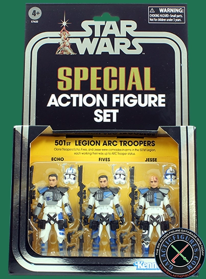 Clone Trooper Fives 501st Legion ARC Troopers 3-Pack Star Wars The Vintage Collection