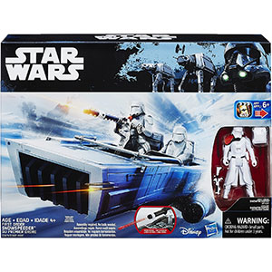 Snowtrooper Officer With First Order Snowspeeder