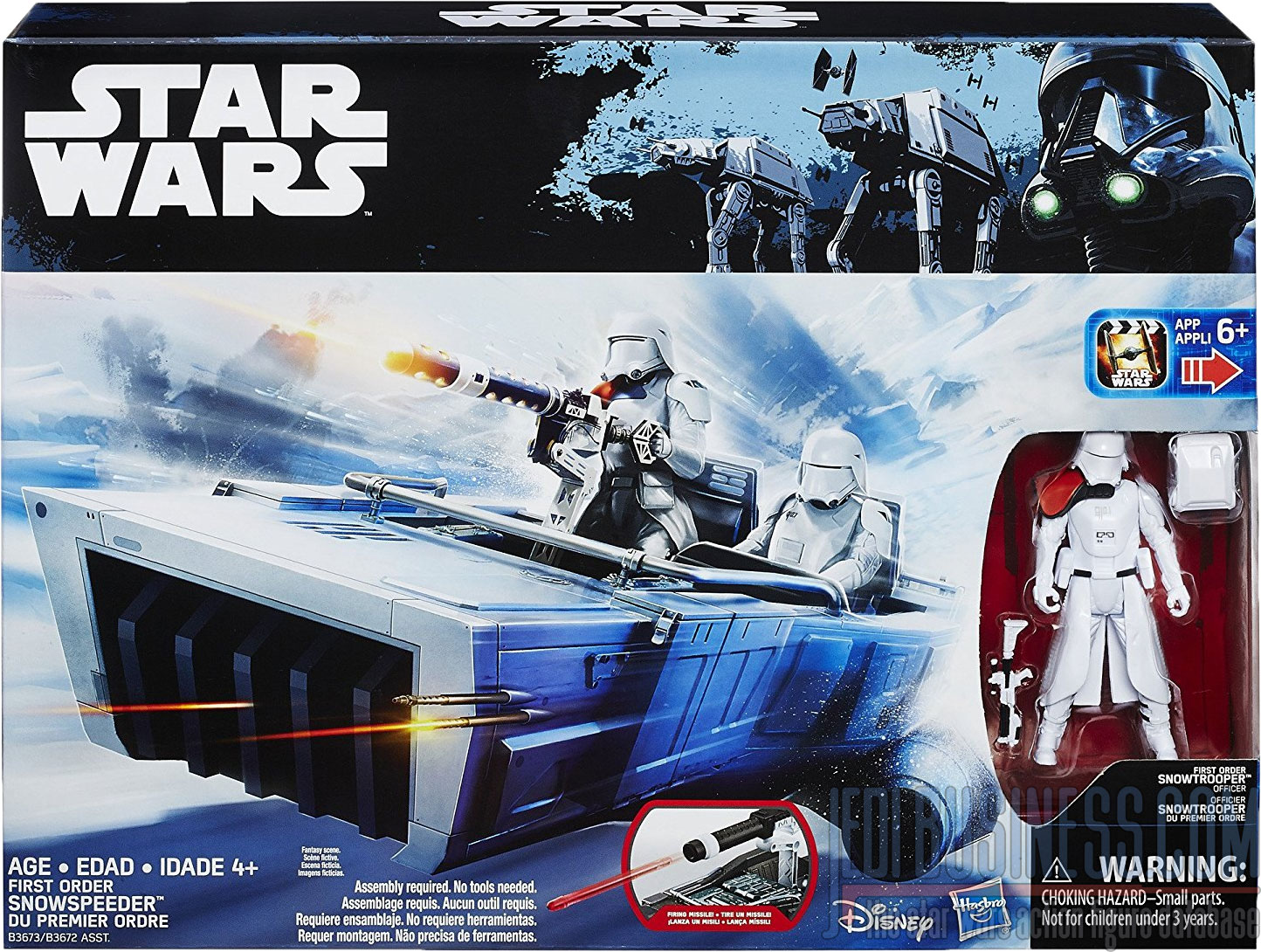 Snowtrooper Officer With First Order Snowspeeder