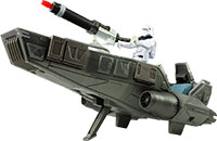 Snowtrooper Officer With First Order Snowspeeder