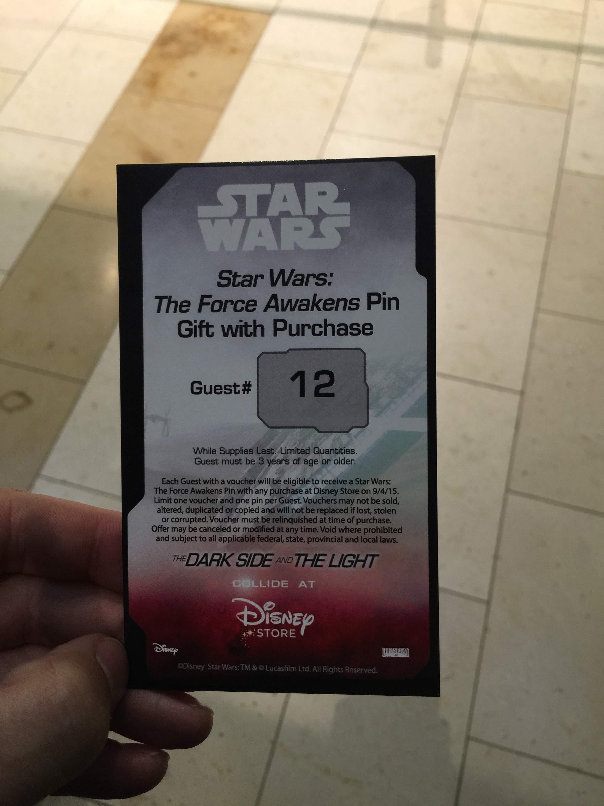 Disney Store Star Wars Force Friday 2015