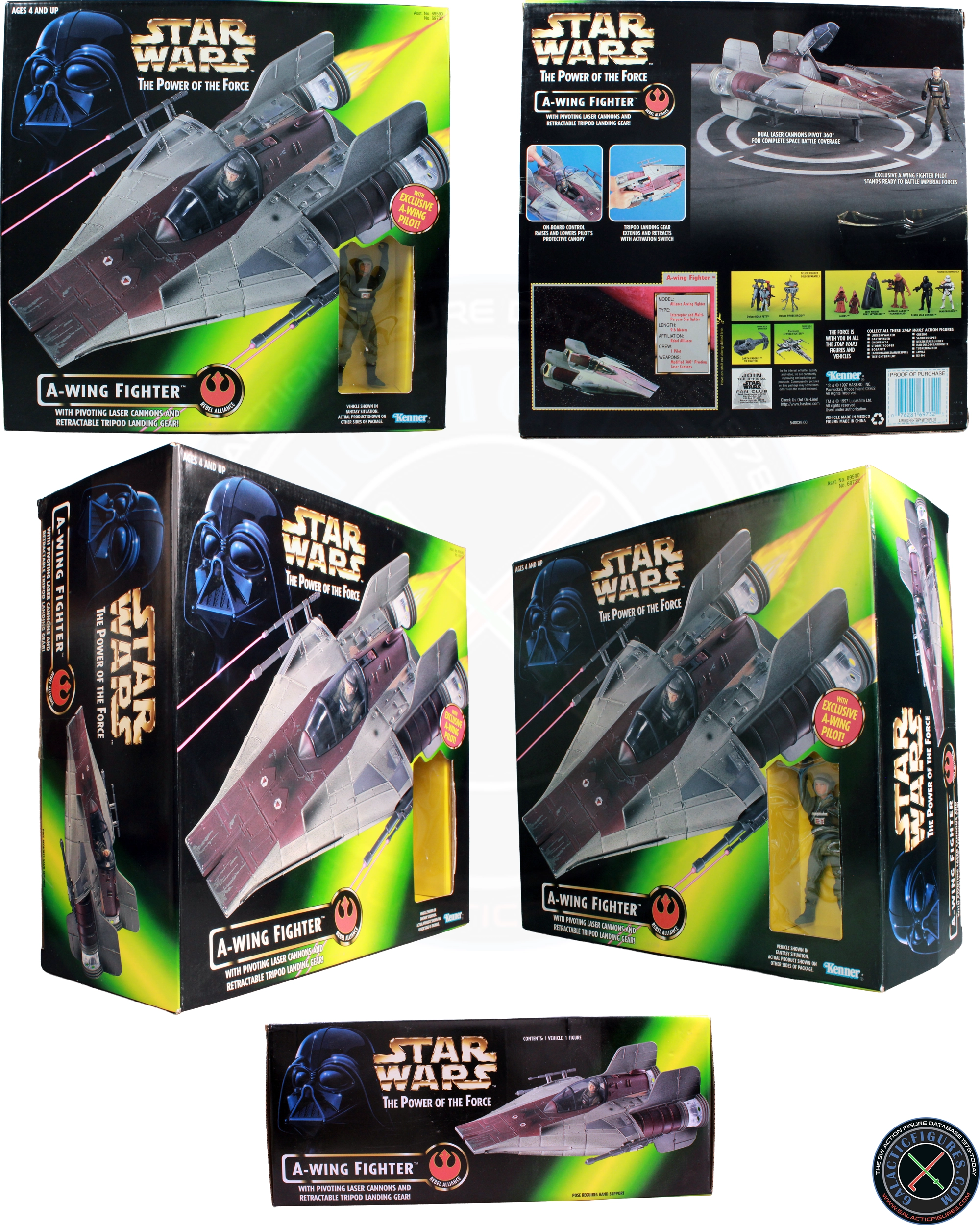Power of the Force A-Wing fighter