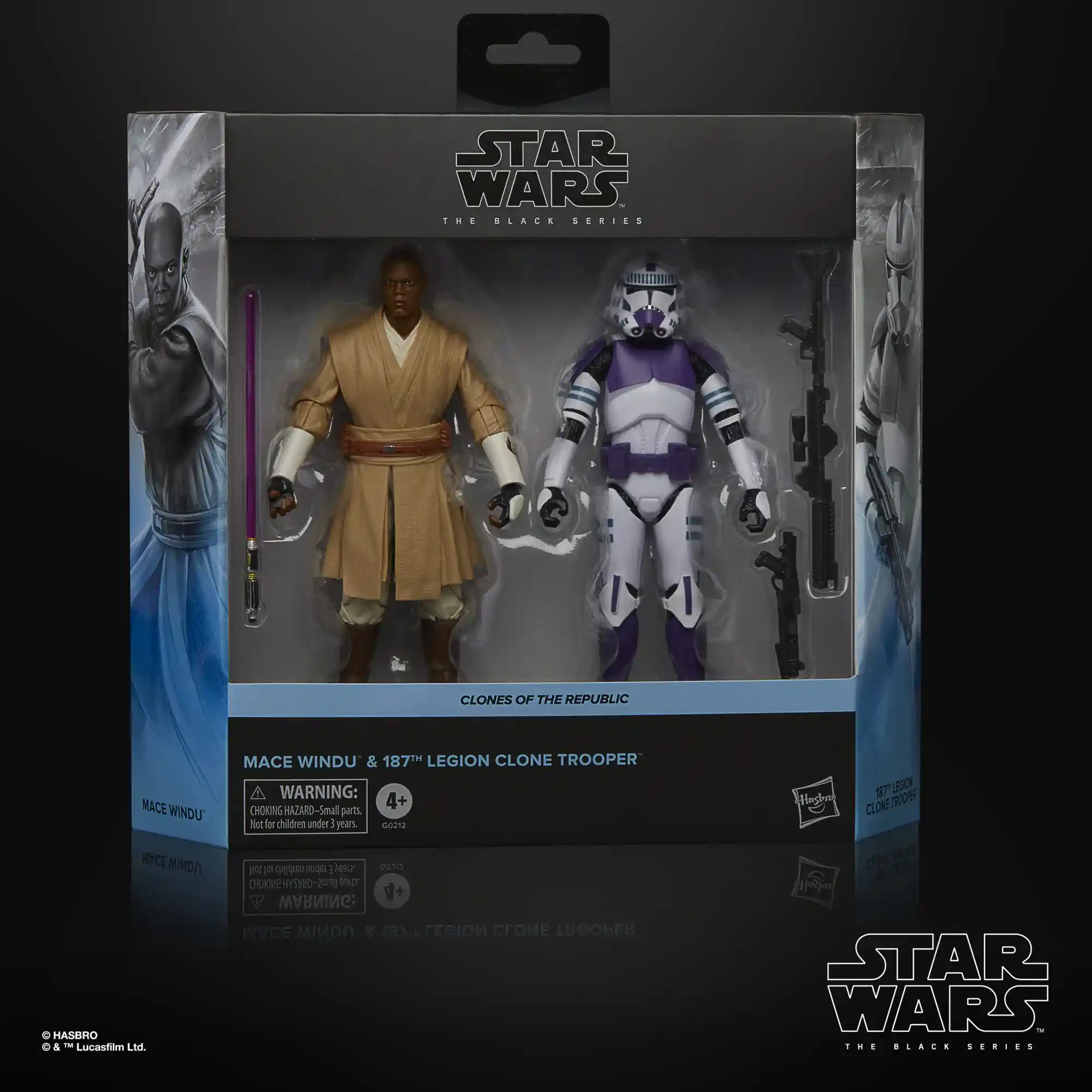 Black Series Mace Windu and Clone Trooper