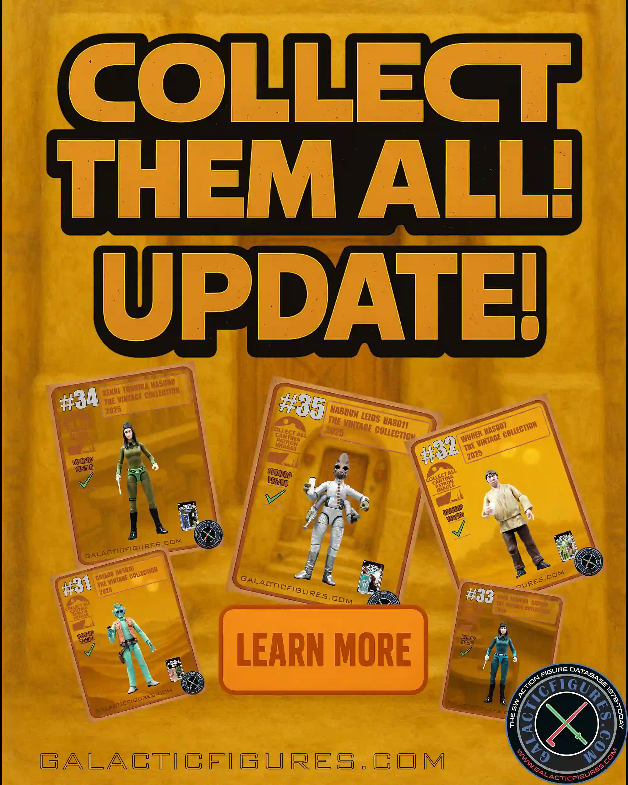 Cantina Patrons Trading Card Update!