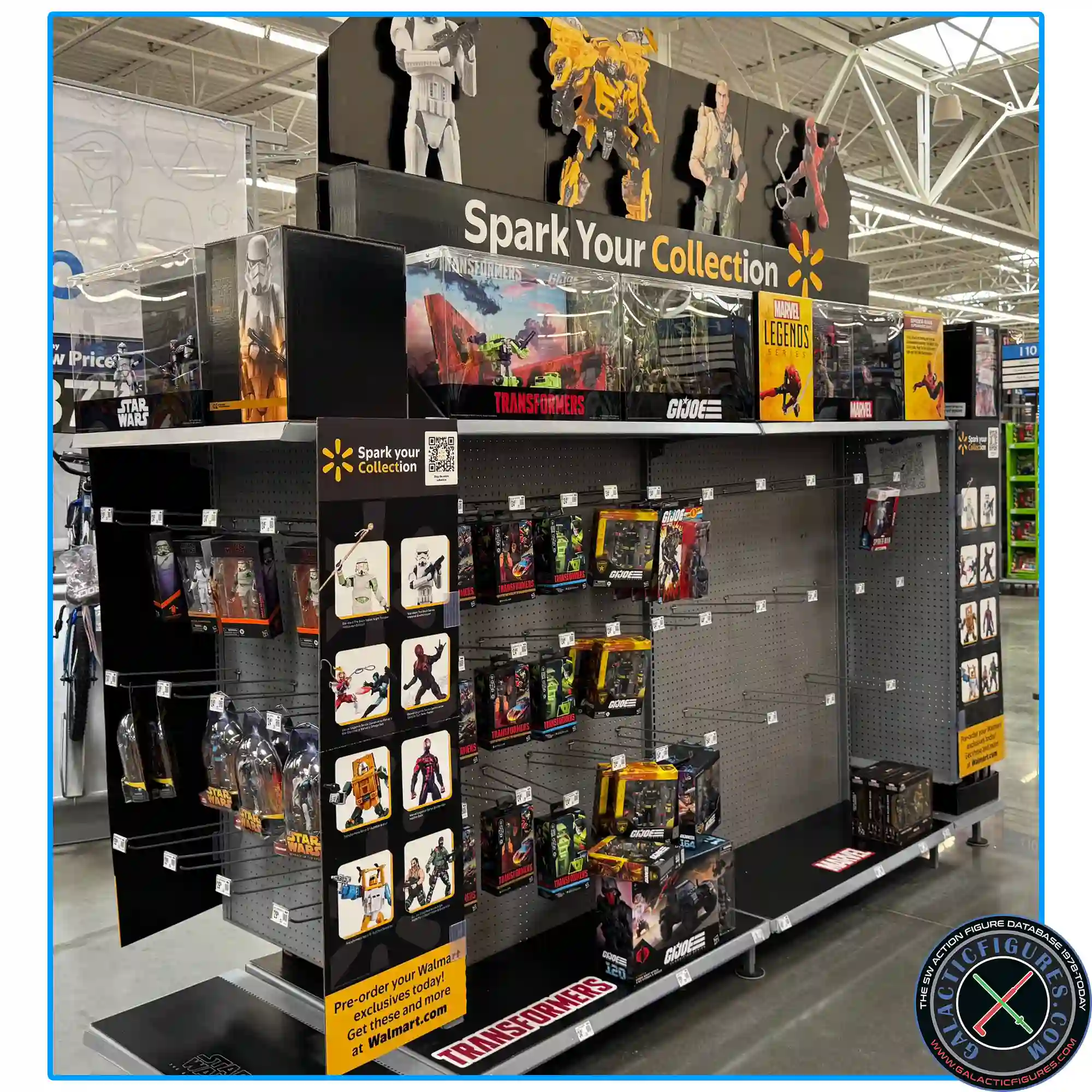 Walmart Action Figure Aisle Display